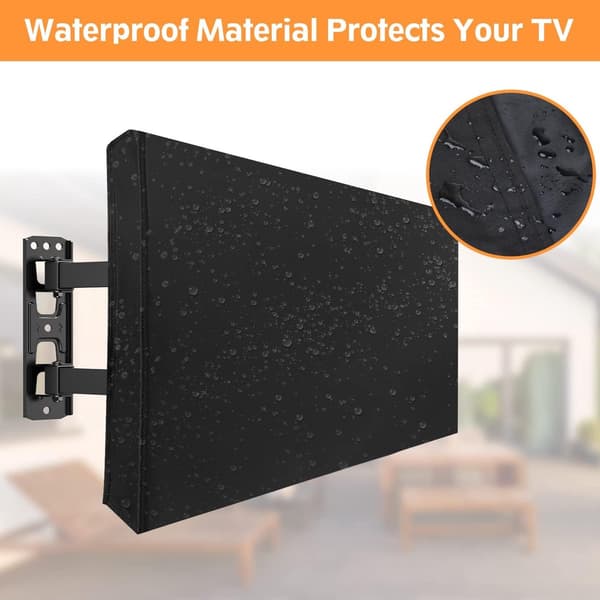 Dustproof - Protection - Outdoor Use - Outdoor - Fits - Most - Stands - With - Remote Control - Black