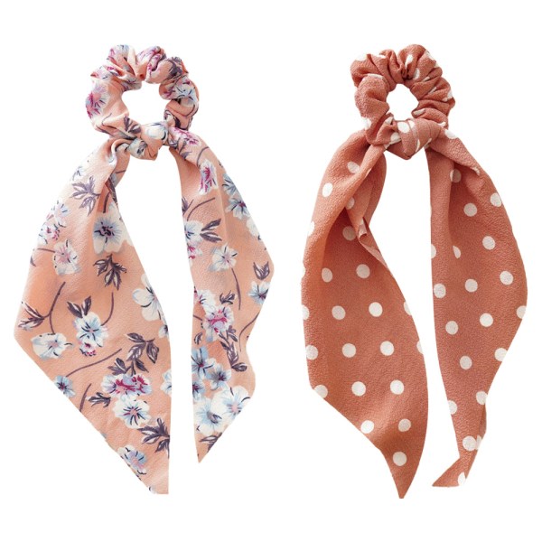 CDQ 2 stk Rosett hår Scrunchies Elastiske hårbånd Hårbånd Scrunchy