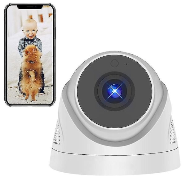 CDQ WiFi-kamera Baby indendørs 1080P Husdyrskamera Hemsikkerhed med infrarød sensor