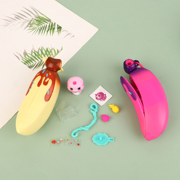 CDQ Bananer Mystery Bunch Toy fødselsdagspresent for barn Blind Box Doll