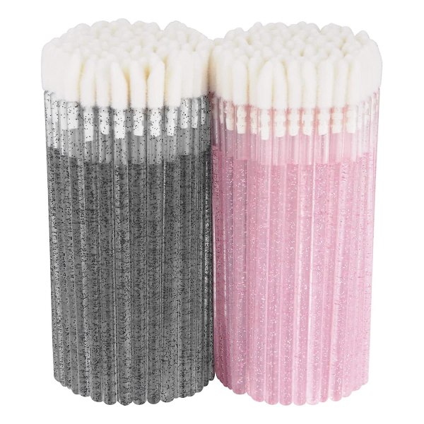 200st läppapplikatorer Disponibel - Glitter Crystal Lip Wands, Lip Brush, Lip