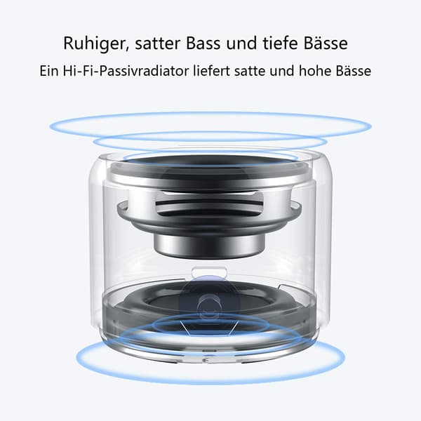 LX-EWA-A106pro Ultra Mini Bluetooth-højttaler - Sølvgrå