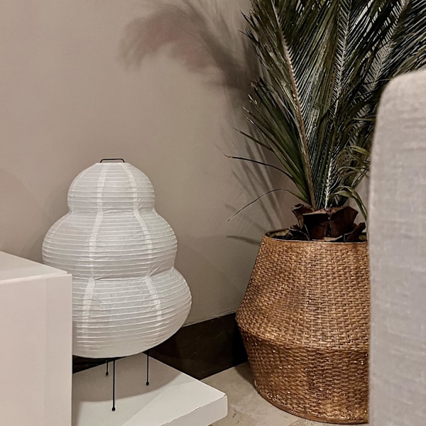 Nogyu2022 Akari Japansk Papirgulvlampe - Noguchi Papirlykt Gulvlampe - Koselig Mid Century Gulvlampe (Gulvlampe) Floor Lamp