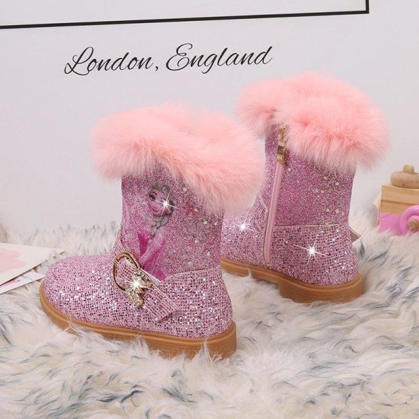 prinsesskor elsa skor barn festskor blå 17.8cm / storlek27 17.8cm / size27