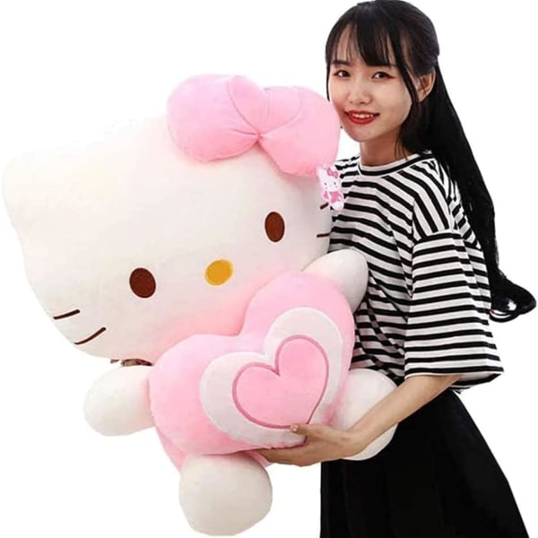 11,8 tuuman söpö Hello Kitty -pehmolelu, sisustus vauvalle, pehmolelu, pehmolelu, syntymäpäivälahja ystävänpäivänä. (Vaaleanpunainen)