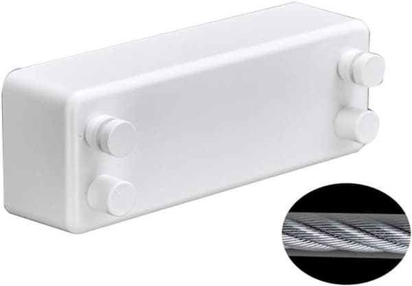 Invisible Clothesline - Artwork for Drying Clothes - ABS Dryer - Aluminum - Adjustable - Double Stainless Steel Cable