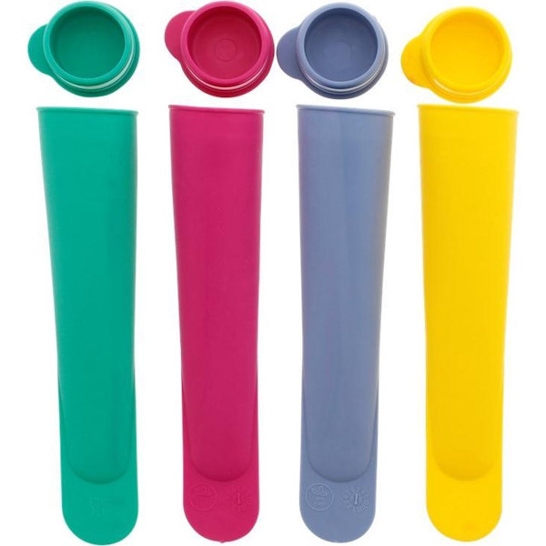 Silikone Ispindeforme (4 stk) - Isforme - Luksus Isforme - Vandisforme - Isfremstilling - Calippo