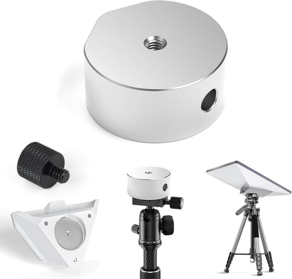 Starlink Mini aluminium stativadapter – 1/4\"-20 & 3/8\"-16 gevind, til rørmontering