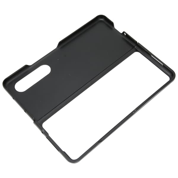 Kunstlæderetui til Galaxy Z Fold 3, ridsefast, foldbart skærmbeskyttelse, blå_tfrf