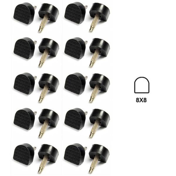 20ST Højhælede Spidser Hælspids 8X8MM 8x8mm