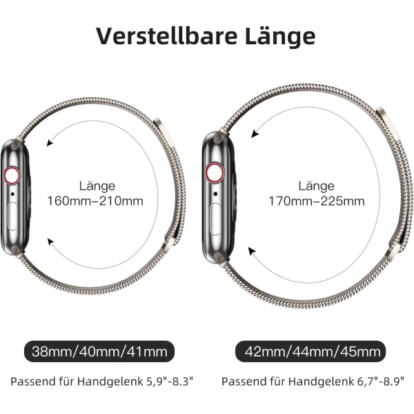 Farve 38/40/41MM Stjerne Rem Kompatibel med Apple Watch