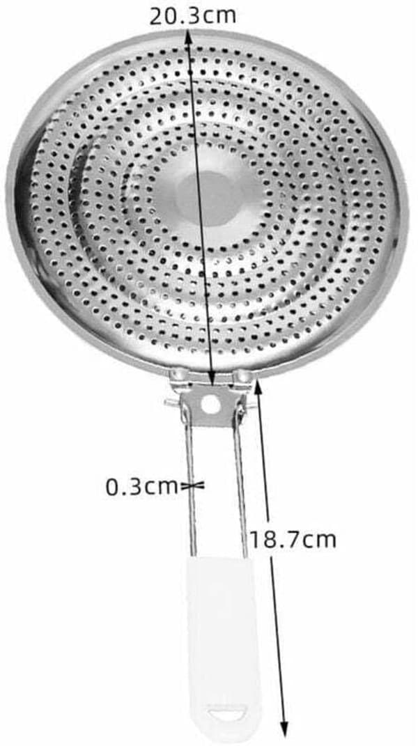 21 cm varmefordeler i rustfrit stål, kun til gaskomfurer
