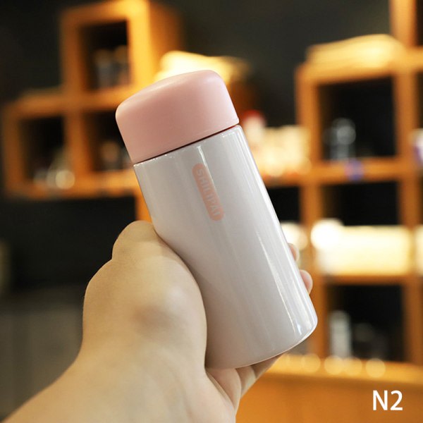150 ml termosmugg i rostfritt stål Ultrakompakt bärbar läcksäker P Rosa N2