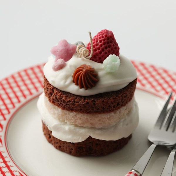 Ljusformar Ljus Stearinljus DIY Gjutformar i Silikonform LZ22043 Fluffy Cake