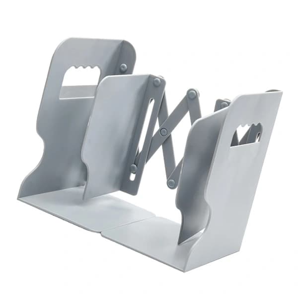 Bookend Simple Style Foldable Shelves ABS Bookends Books Support Stand Home Decor Grey