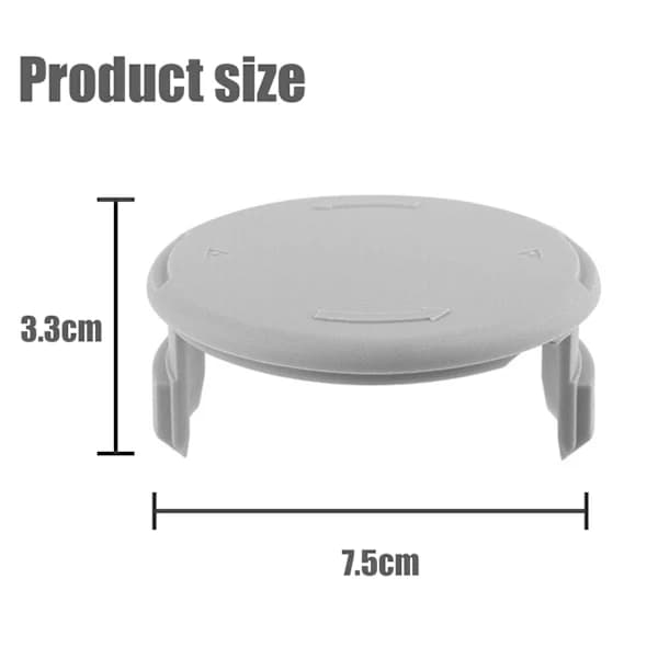 4-pakning trimmer spoledeksler ABS erstatningsdeksler for RYOBI AC80RL3 AC14RL3A gresstrimmere grå Grey