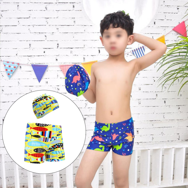 CDQ Toddler Boy Beach Badbyxor/Shorts med caps L