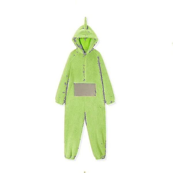 Teletubbies Onesie Pyjamas til Voksne Tyk Korallfleece Grøn green s