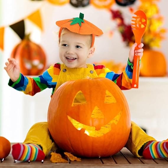 4 stk Halloween gresskar pannebånd Halloween kostyme elastisk han_tfrf