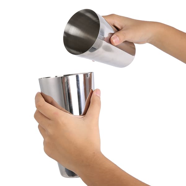 Rostfritt stål vin cocktail shaker set blandning gör drickbehållare barutrustning (800/600ml)