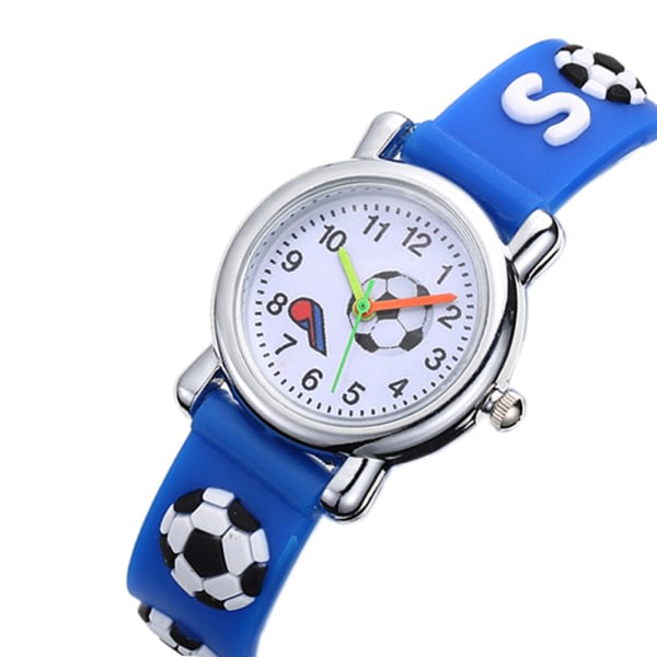 Barn Superman Spiderman Kello Supersankari Kvartskellon Jalkapallo Musta Football Black