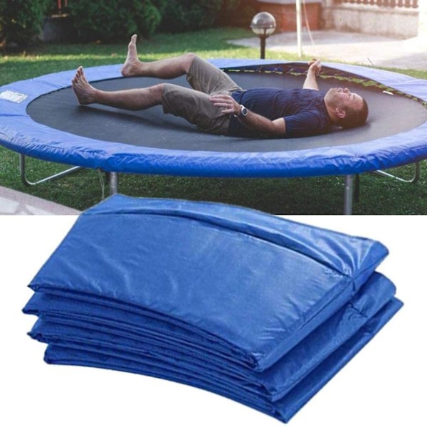Trampolinfjäderskydd, UV-beständigt och rivtåligt skyddande överdrag, 25 cm brett ersättningsfjäderskydd 244cm