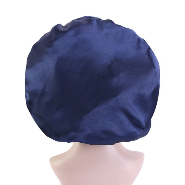 Fashion Big Size Satin Silk Bonnet Sleep Night Cap Head Cover Coffee