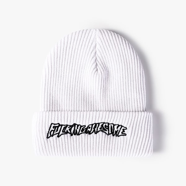 Mode Jävla Fantastisk vinter Hip-hop stickad mössa Casual Ha White OneSize