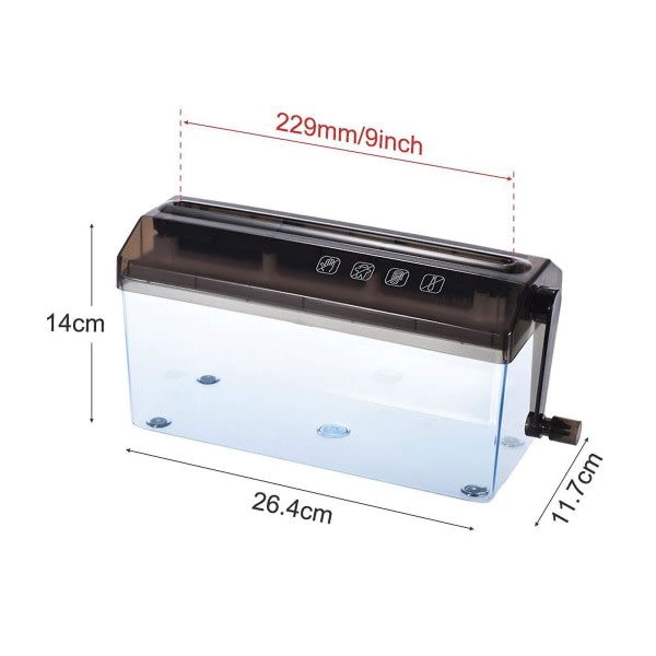 A4 9\" paper shredder Strimlat paper Manual hand paper shredder Document file Handmade