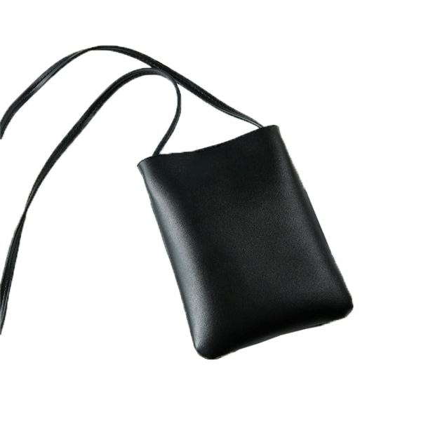 CDQ Mini mobiltelefonfodral, enkelt och snyggt, svart