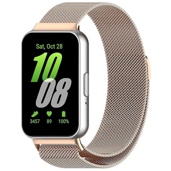 Milanese metalarmbånd til Samsung Galaxy Fit 3 Rose Gold