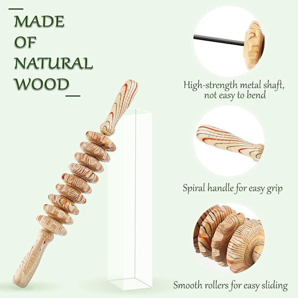 Træ Terapi Massager, Rullepind, Trigger Point