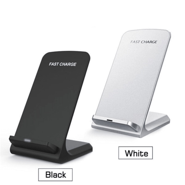 Trådløs Lader - SAMSUNG - IPHONE - HURTIGLADING - Qi hvit white