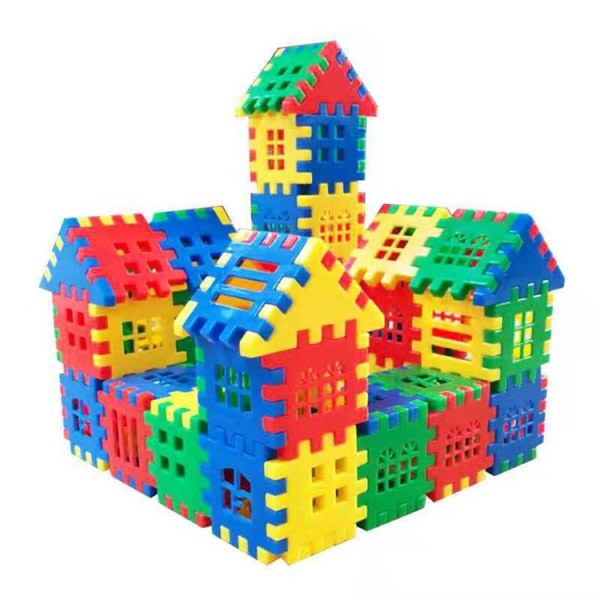 160 st husbyggklossar sifferkuber småbarn 2+ pussel barnleksaker 160pcs