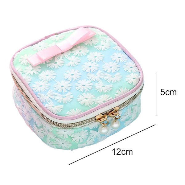 Sanitetsbindor Väska Sanitetspåse Organizer Hållare Broderi