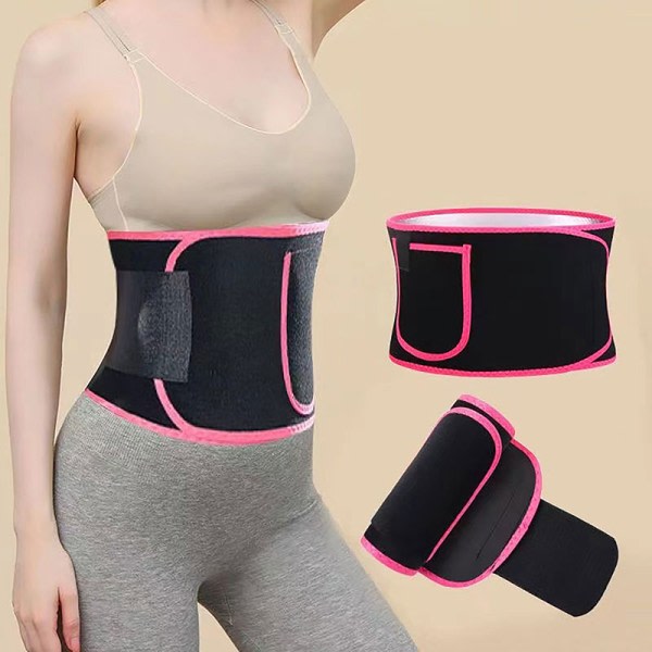 CDQ Korsett Waist trainer Ryggbälte Viktformig gördel black dacron