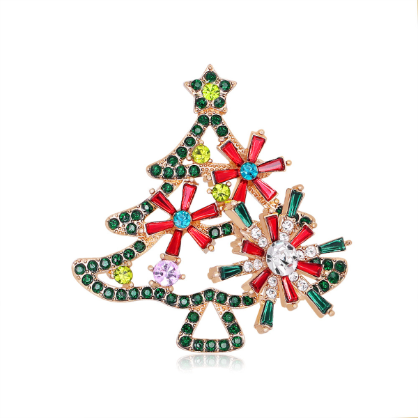 CDQ Broscher arbre de Noël idees malliner spinning arbre de Noël korsetter hommes et femmes vêtements polyvalents tillbehör pendentifs stift