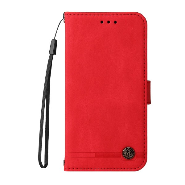 Etui til Samsung Galaxy S9 Plus Plånbok Flip Pu Cover Magnetstængning Flip Skyddsläderfodral Etui stil med kreditkortsholdere Rød A