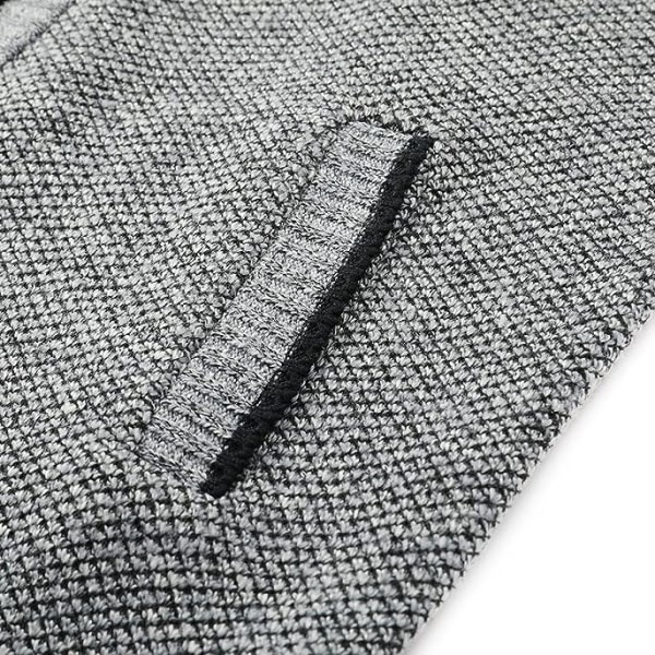 CDQ Vintertjock stickad väst med ullfoder och manschettlös cardigan (ljusgrå 4-XL) Light Grey 4xl