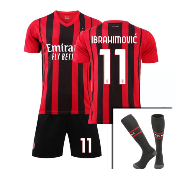 AC Milan Home fotbollströja för barn nr 11 Ibrahimovic - 12-13 år