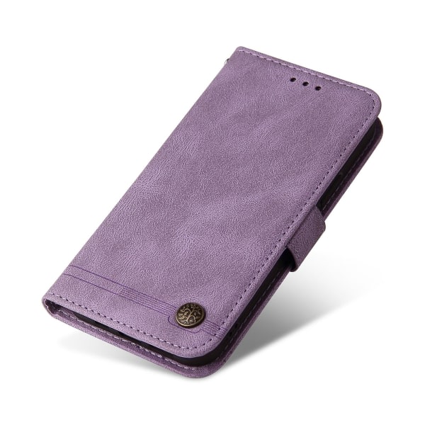 Case Iphone 12 Pro Max Plånbok Flip Pu Cover Magnetstängning Flip Case Handväska stil med case Purppura A
