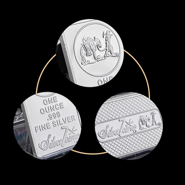 Prospektör 1OZ 999 Värde Fint Silvertacka US Union Meta onesize