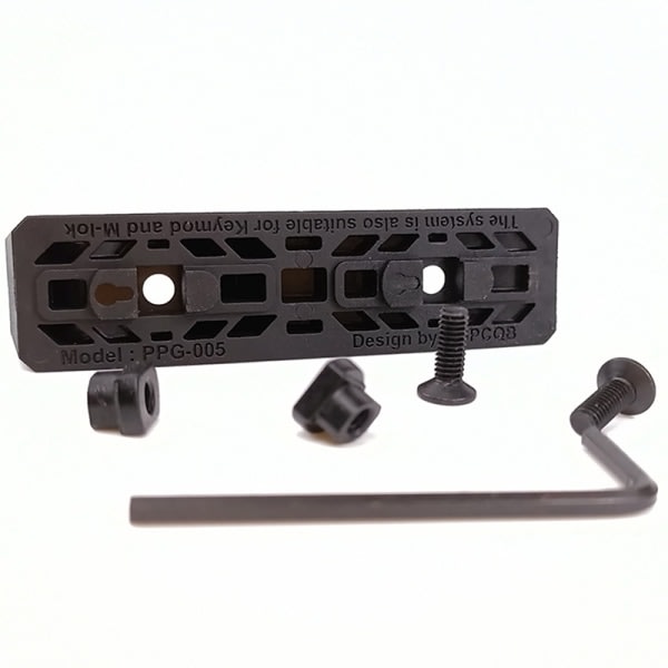 Python Blocking Grip Håndtak Tilbehør for M-Lok Keymod Håndtak - Perfekt Svart