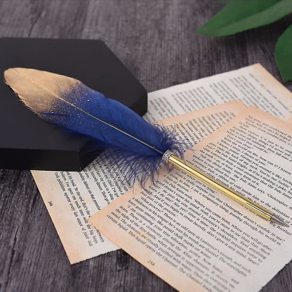 Creative Feather Pen Office Signatur kulepenn CDQ