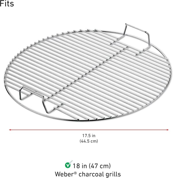 Grillgaller i rostfritt stål för rund grill
