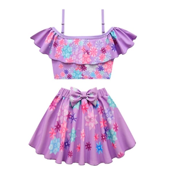 Encanto Isabela Barn Flickor Baddräkt Baddräkt Strandkläder Ruffle Dress Set Outfit Baddräkt