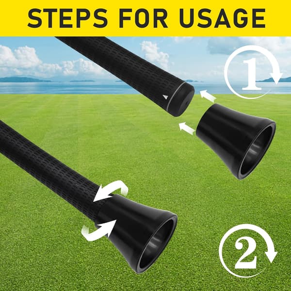 Golfboldopsamler sugekop til puttergreb 5 stk.