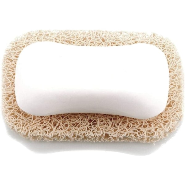 CDQ 5 st tvålkopp, tvålhållare bad/kökstillbehör, lett å rengöra og miljøvennlig (beige, ellipser)