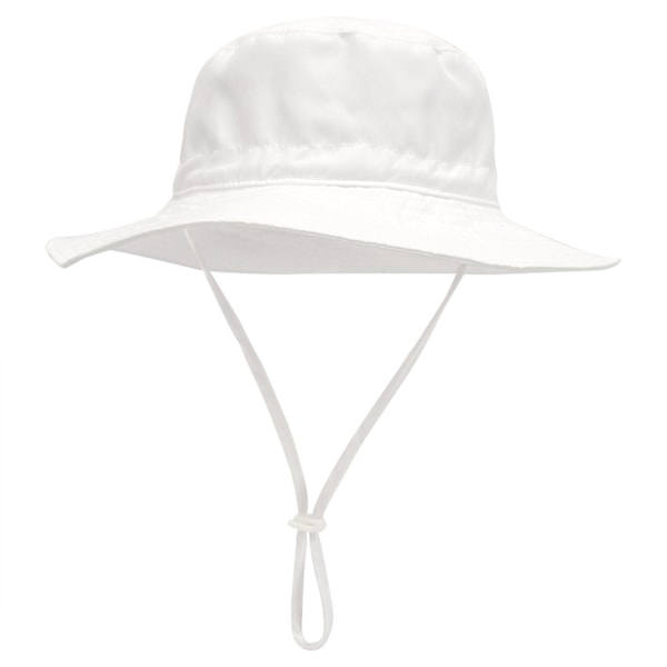Lasten hatut, kevät- ja kesäaurinkohatut, hengittävät bucket-hatut pojille ja tytöille, ranta- ja kalastushatut valkoinen white M