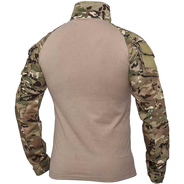 Herre Tactical Outdoor Combat Shirt 2Eply-11 Khaki XXXXL zdq